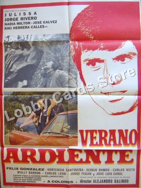 JORGE RIVERO / VERANO ARDIENTE / CARTEL